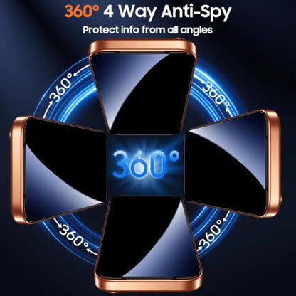 UniqueMe 360° Privacy Screen Protector for iPhone 17 Pro Max - 6.9 inch - size: 17 Pro Max 6.9 inch