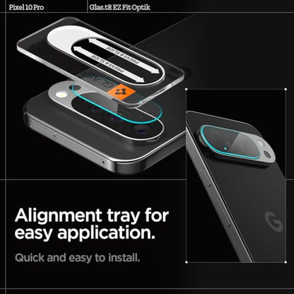 Spigen Glas.tR EZ FIT Optik Camera Lens Protector for Pixel 10 Pro - size: Pixel 10 Pro