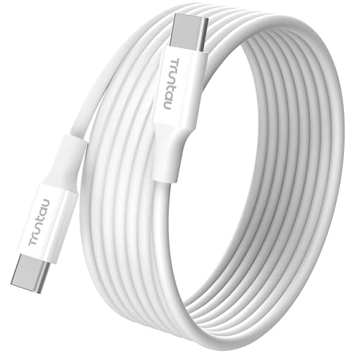 6FT USB C to USB C Cable, 60W Fast Charging, for iPhone 17/16/15 Series, Samsung S24/S23/S22 Ultra, Google Pixel 8/7/6, iPad Pro/Air, MacBook, CarPlay, White - color: White, size: 6FT C to C