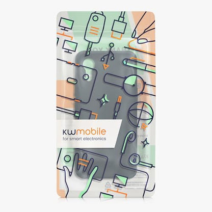 kwmobile Case Compatible with Samsung Galaxy Xcover7 Case - Soft Slim Protective TPU Silicone Cover - Dark Slate - color: Dark Slate