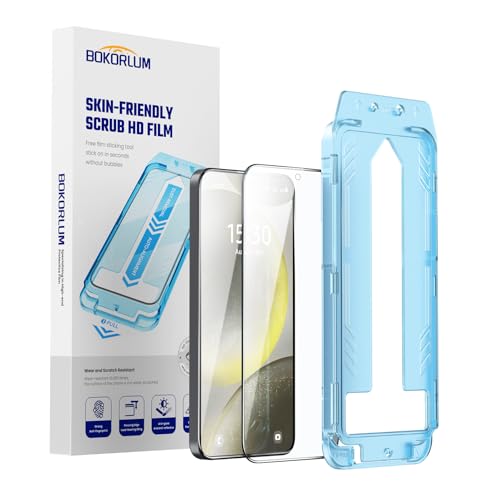 2 Pack for samsung galaxy s25 plus and samsung galaxy s24 plus Glass Screen Protector, Matte,Military Grade Shatterproof,9H+ Hardness,Full Coverage,Auto Dust Removal,No Bubbles,Bright edged frosted finish,ultrathin,Easy Installation. (HD, S25PLUS/S24PLUS)