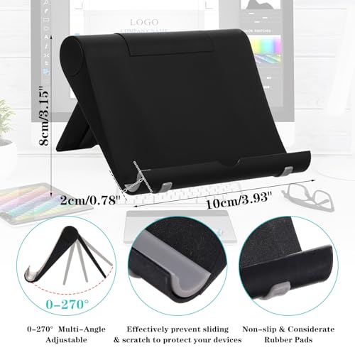 36 Pcs Cell Phone Stands Bulk Foldable Tablet Mobile Stand Adjustable Multi Angle Tablet Holder Compatible with Phone 15 14 13 12 11 Pro Xs Xs Max XR 8 All Android Smartphones(Multicolor)