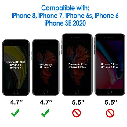 JETech Screen Protector for iPhone SE 3/2, iPhone 8/7/6s/6, 2-Pack | 9H Tempered Glass, HD Clear, Anti-Scratch Protection, Easy Installation Tool - size: iPhone SE 3/2, iPhone 8/7/6s/6