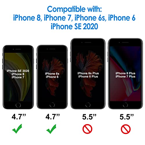 JETech Screen Protector for iPhone SE 3/2, iPhone 8/7/6s/6, 2-Pack - size: iPhone SE 3/2, iPhone 8/7/6s/6