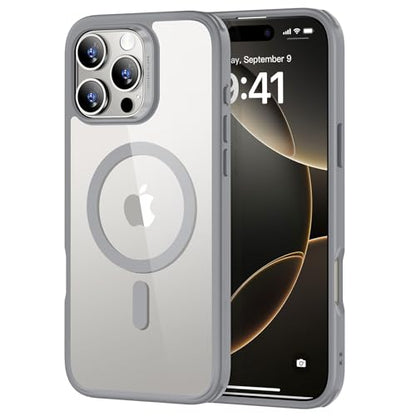 ESR for iPhone 16 Pro Case, Compatible with MagSafe, Shockproof Military-Grade Protection, Magnetic Phone Case for iPhone 16 Pro, Classic Hybrid Case (HaloLock), Clear Grey - color: B-Clear Grey