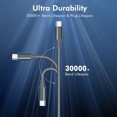 APFEN USB C to USB C Cable,Type-C 60W Fast Charging Cable(6FT, 2Pack) - size: 2 Pack6FT