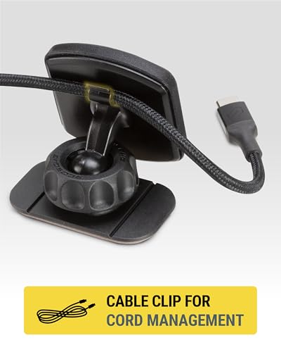 Scosche Magnetic Phone Holder for Car Dashboard with Extra Strong Magnet, Thick Metal Plate & 360° Rotation, Secure Cell Phone Car Mount for Large Phones Compatible with iPhone, Samsung, Not MagSafe - size: 1 Pack, style: Extra Strength - Dash