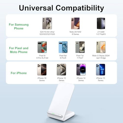 Pixel 11 Wireless Charger Pad Fast Charging Stand for Google Pixle 10 Pro/9 - color: 2-pack White
