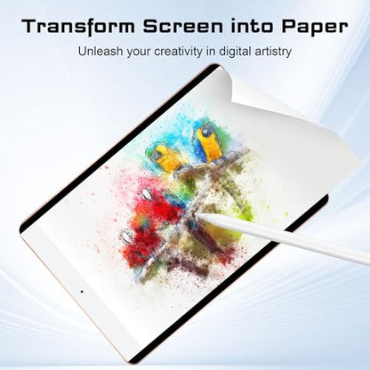 Magnetic Paper Screen Protector for iPad 9th/8th/7th Generation (10.2-Inch, 2021/2020/2019), Detachable and Reusable Nano Adsorption High Sensitive Anti Glare Matte Film for Writing&Drawing - size: Magnetic iPad 10.2inch