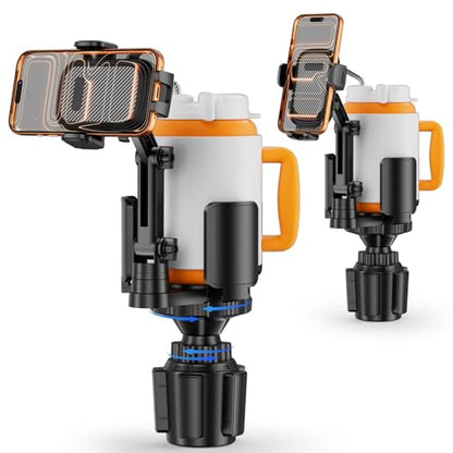 Phone Holders for Your Car, 2 in 1 Cup Holder Phone Mount with Expander