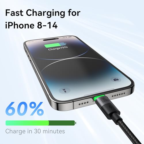 mcdodo 2-in-1 USB C and Lightning Cable, USB-C to C & Lightning 100W Fast Charging Cable Compatible for iPhone 16 15 14 13 12 11 Galaxy iPad MacBook and more-5FT