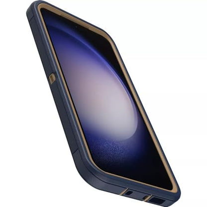 OtterBox Galaxy S23+ (Only) - Defender Series Case - Blue Suede Shoes, Rugged & Durable - with Port Protection - Includes Holster Clip Kickstand - Microbial Defense Protection - Non-Retail Packaging - color: Blue Suede Shoes