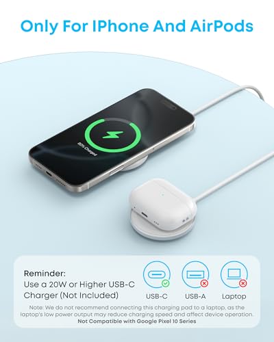 Anker Zolo MagSafe-Compatible Wireless Charger with Qi2 15W Fast Charging - color: White, size: 2 Pack