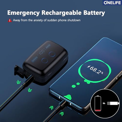 ONE LIFE Wireless Earbuds Bluetooth 5.3, 88Hrs Playtime with Charging Case, in-Ear Stereo Headphones with Cell Phone Charging Function, IPX7 Waterproof for Sports
