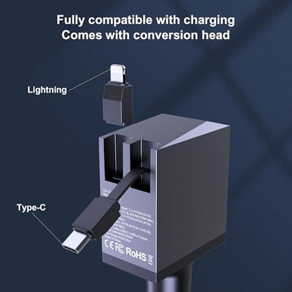 200W Retractable Car Charger, Power Display