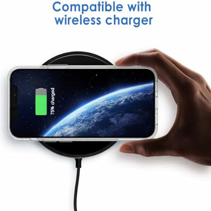 Clear Case for iPhone 12 Pro 6.1 Inch, Transparent Phone Cover, Anti-Yellowing, Shockproof & Scratch-Resistant Slim TPU + PC Protective Case