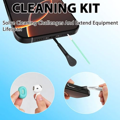 USB C Dust Plug and Cleaning Kit for iPhone 17 Only, 15/16, 22-Piece Set - size: for iPhone 15/16 series and iPhone 17 Only