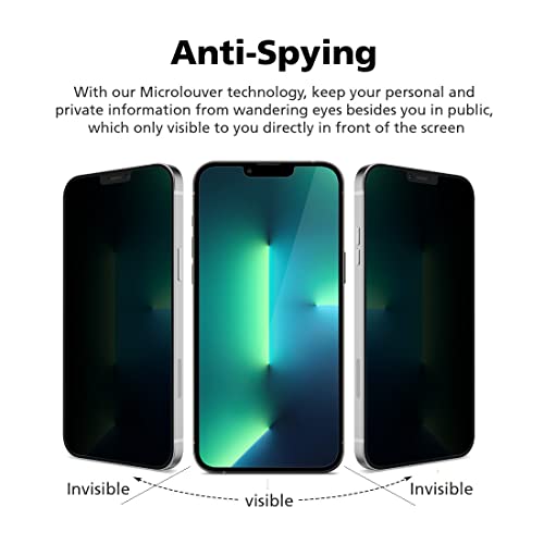 2-Pack Anti Glare Matte Privacy Screen Protector for iPhone 16 [Anti Spy PET Flexible Film][Anti Fingerprint][Highly Responsive Touch][Bubble-Free Easy Installation with Alignment Jig] - size: iPhone 16