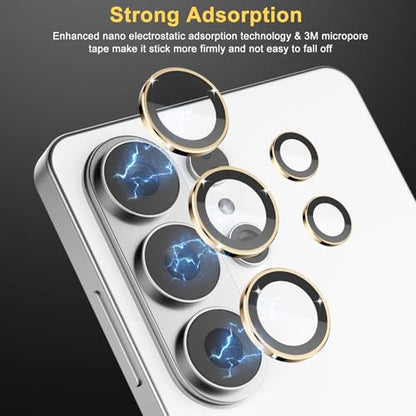 Camera Lens Protector for Samsung Galaxy S26 Ultra, Gold - color: Gold
