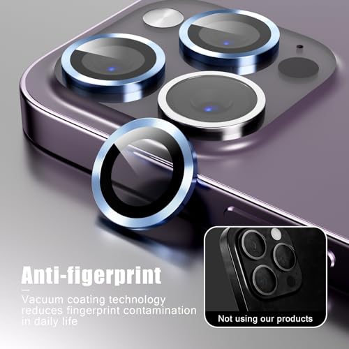 Camera Lens Protector Compatible with iPhone 11/iPhone 12/iPhone 12 Mini,Scratch Resistant,HD Clear Tempered Glass Camera Lens Protection Cover,Case Friendly Easy to Install - Blue - color: Blue, size: iPhone 11/iPhone 12/iPhone 12 Mini