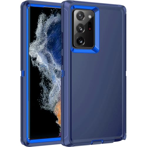 for Galaxy Note 20 Ultra Case Heavy Duty Shockproof Dust/Drop Poof 3 Layers Full Bady Protection Rugged Cover Case for Samsung Galaxy Note 20 Ultra,Dark Blue - color: Dark Blue