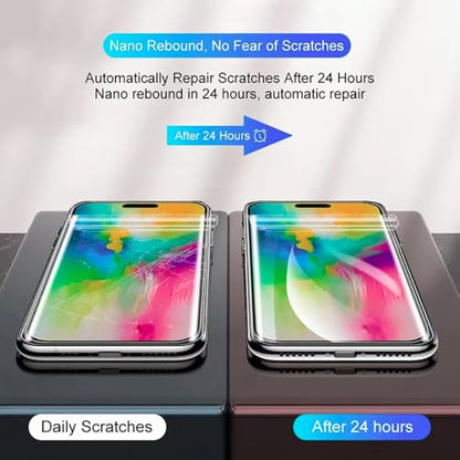 [2 Pack Hydrogel Screen Protector for iPhone 16 Pro