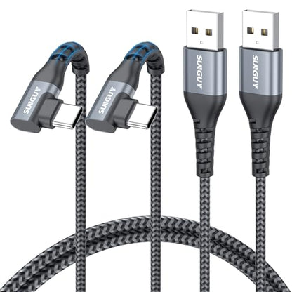 Right Angle USB C Cable 3FT, USB to USB C Cable Fast Charging [2Pack] - size: 3FT