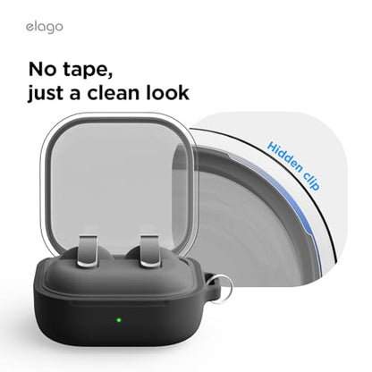 elago Duo Case for Galaxy Buds 4 Pro & Galaxy Buds 4 - color: Clear - Black