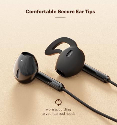 Wired Earbuds USB C for Samsung Galaxy S24 S23 S26 S25 Ultra A55 A56 A16 - color: Black