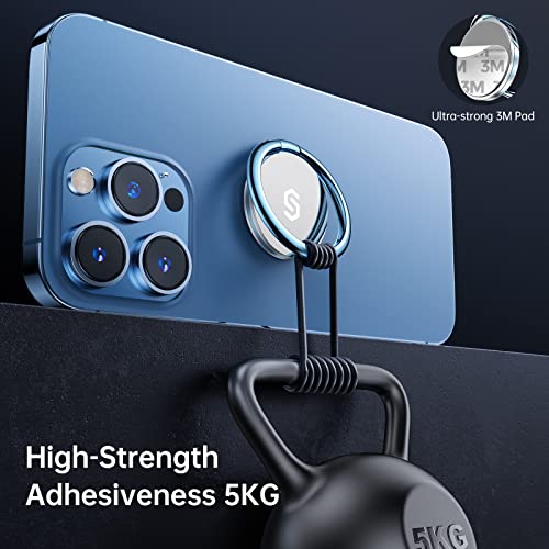 SYNCWIRE Adhesive Phone Ring Holder, Cell Phone Grip, iPhone Ring Stand - color: Blue, size: 1 Pack