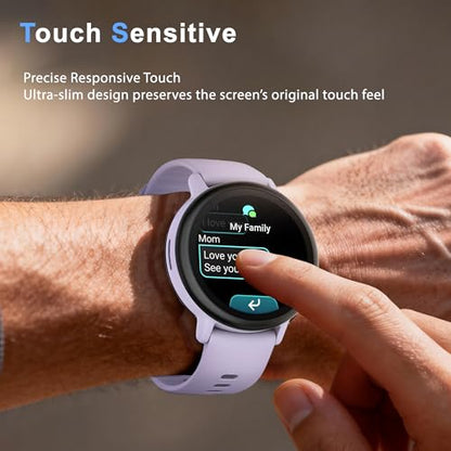 6 Pack Screen Protector for Garmin Bounce 2,Tempered glass | High clarity, responsive touch, anti-shatter tempered glass, bubble-free install and scratch protection for daily wear. - size: For Garmin Bounce 2 43mm 1.69 Inch