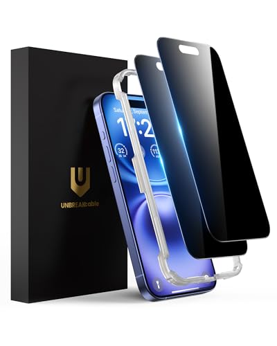 UNBREAKcable Privacy Screen Protector for iPhone 16, 2-Pack - size: iPhone 16