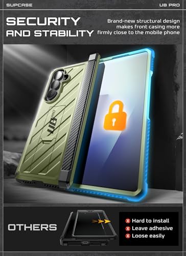 SUPCASE for Samsung Galaxy Z Fold 7 Case with Built-in Kickstand, Guldan - color: Guldan