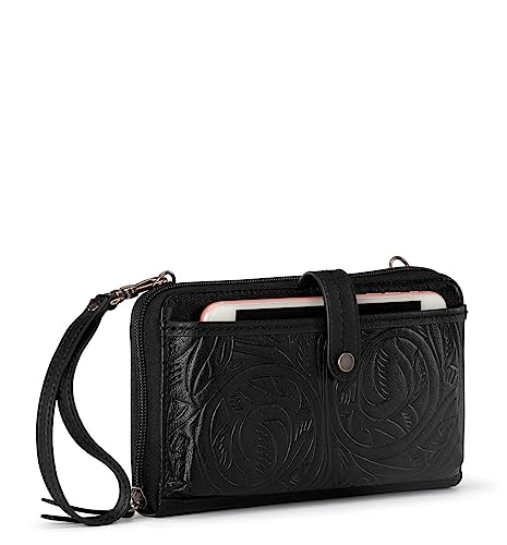 The Sak Iris Smartphone Crossbody Purse - Small Women's Cellphone Bag & Wallet For Everyday- Convertible Wristlet With Zipper | Fits Most Smartphones, Card Slots & Zip Pocket, Detachable Wristlet & Crossbody Straps, Hands-Free for Travel & Errands - color