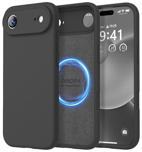 LOVE 3000 Magnetic for iPhone Air Case Premium Silicone, Black - color: Black, size: iPhone Air 6.5inch