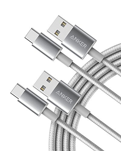 Anker USB A to USB C Cable, USB to USB C Cable (2-Pack, 6 ft, Silver) - color: sliver, size: 6ft