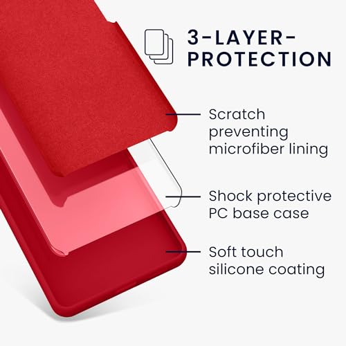 kwmobile Case Compatible with Google Pixel 7 Pro Case - TPU Silicone Phone Cover with Soft Finish - Sweet Cherry - color: Sweet Cherry, size: Pixel 7 Pro