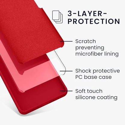 kwmobile Case Compatible with Google Pixel 7 Pro Case - TPU Silicone Phone Cover with Soft Finish - Sweet Cherry - color: Sweet Cherry, size: Pixel 7 Pro