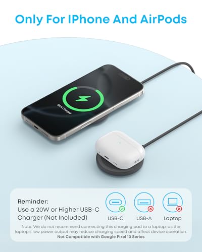 Anker Zolo MagSafe-Compatible Wireless Charger with Qi2 15W Fast Charging - color: Black, size: 2 Pack