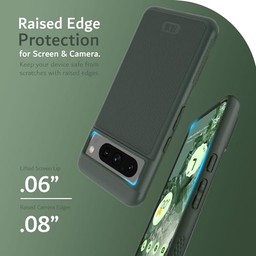 TUDIA MergeGrip [Magsafe Compatible] Designed for Google Pixel 8 Pro Case (2023) - Dual Layer [Military Grade] Shockproof Slim Rugged Tough Heavy Duty Phone Cases - Pine Green - color: Pine Green, size: Magnetic Pixel 8 Pro