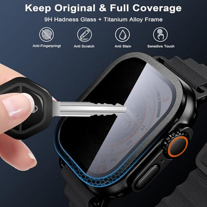 WSKEN for Apple Watch Ultra 3 / Ultra 2 Screen Protector - Privacy - color: Black