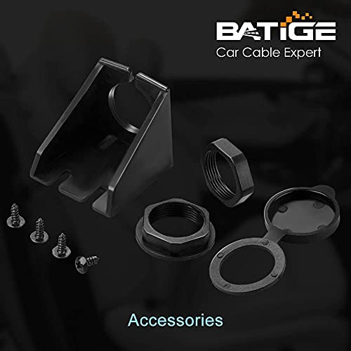Type C 3.1 and USB 3.0 Car Mount Flush Cable Male to Female Waterproof Extension for Car Truck Boat Motorcycle Dashboard Panel - 3ft