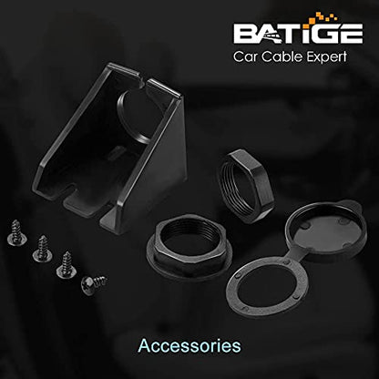 Type C 3.1 and USB 3.0 Car Mount Flush Cable Male to Female Waterproof Extension for Car Truck Boat Motorcycle Dashboard Panel - 3ft