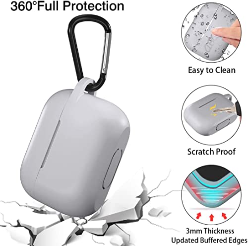 Lerobo for AirPods Pro 2nd/1st Case with Keychain, Gray - color: Gray