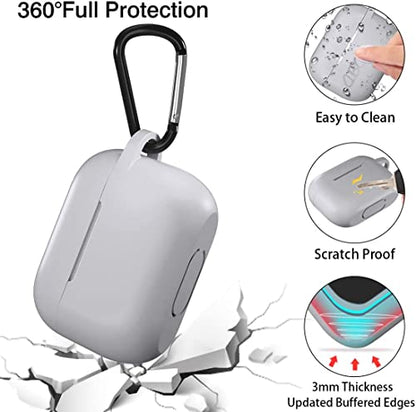 Lerobo for AirPods Pro 2nd/1st Case with Keychain, Gray - color: Gray