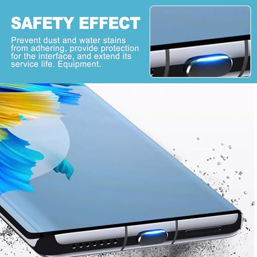 CoguZed 5-Piece Pack USB-C Dust Plugs with Integrated Cleaning Brush – Durable Anti-Dust Port Protector for Laptops & Smartphones (Universal Compatibility, Easy to Use)