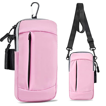 Phone Holder for Running Armband Small Crossbody Bags for Women Kids, iPhone 17 16 16e 15 14 13 12 11 Pro Max Xs Xr X Plus SE Mini Galaxy Ultra Edge S26 S25 S24 S23 Note Purse Sports Arm Band - color: 03-Pink