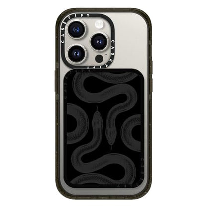 CASETiFY Snappy Card Holder Stand Compatible with Magsafe - Black Kingsnake - color: Black Kingsnake
