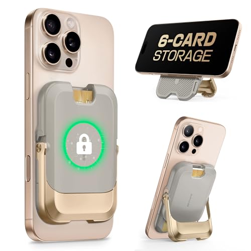 SUPCASE for MagSafe Wallet with Stand, Hold 6 Cards, Desert - color: Desert Storm
