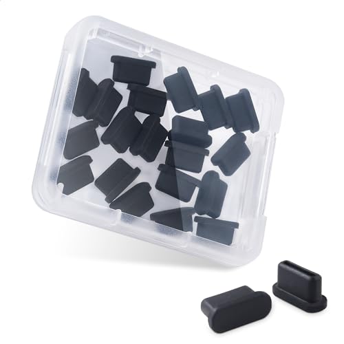 Cable Matters 20-Pack USB C Port Covers, USB C Dust Plug, Black - style: USB-C